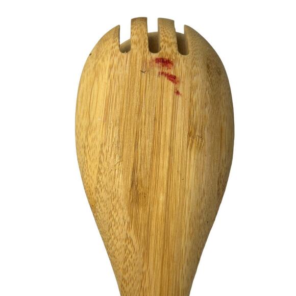 Bamboo Wooden Spoon And Fork Gingerbread Christmas Holiday Baking Serving Table - Picture 8 of 15